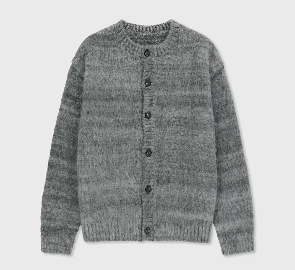 95 벨리에 브러쉬드 탐 가디건 포그 그레이 상품이미지1