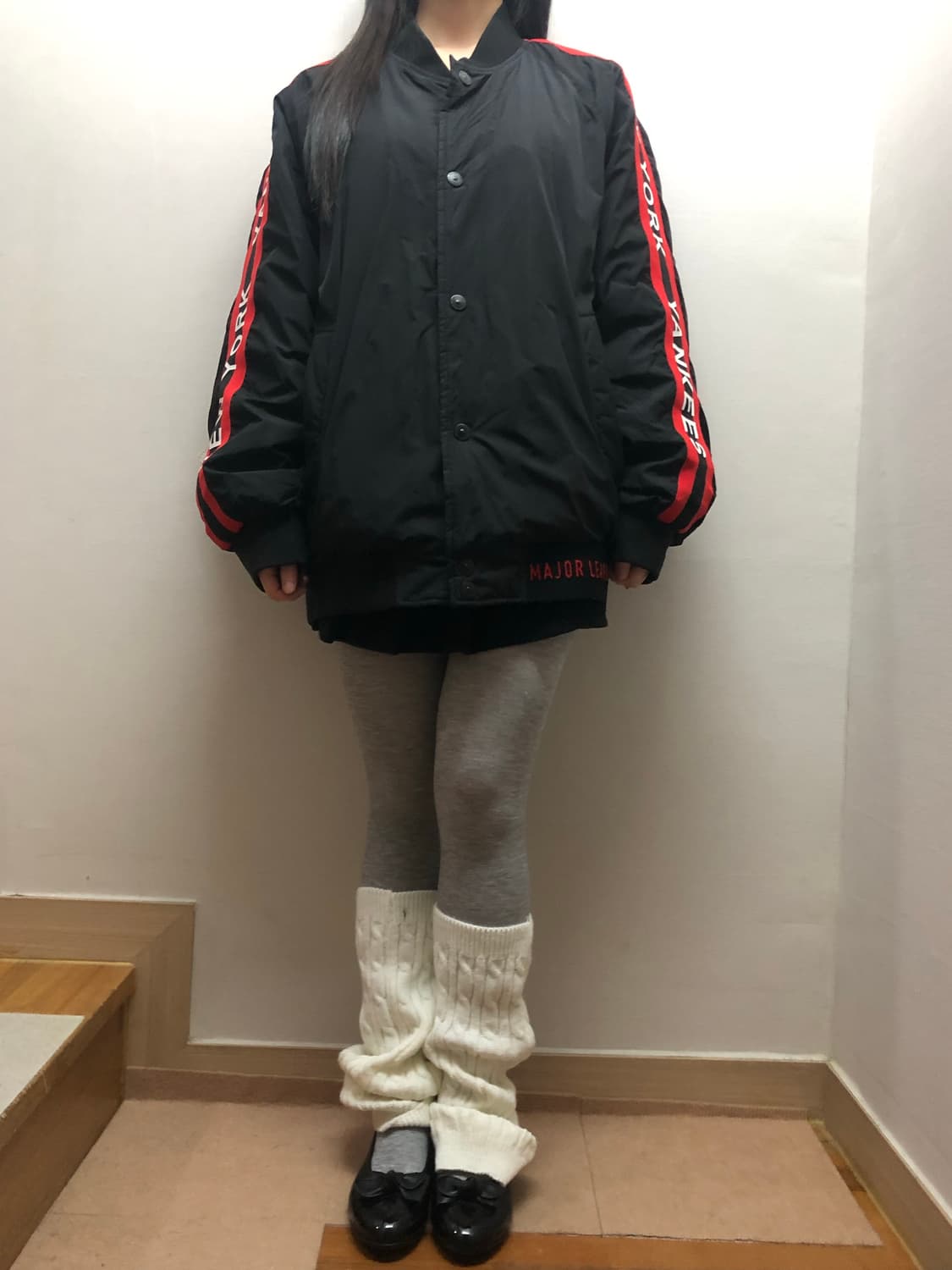 빈티지 mlb 블랙 펑크 점퍼 상품이미지6