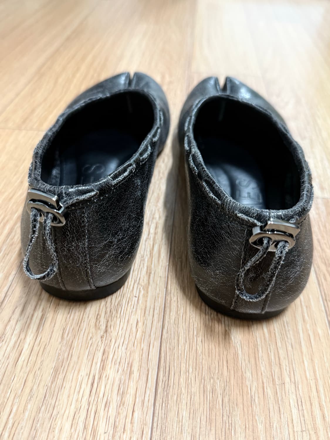 페이즈 Leather String Flat / Vintage Black 상품이미지3