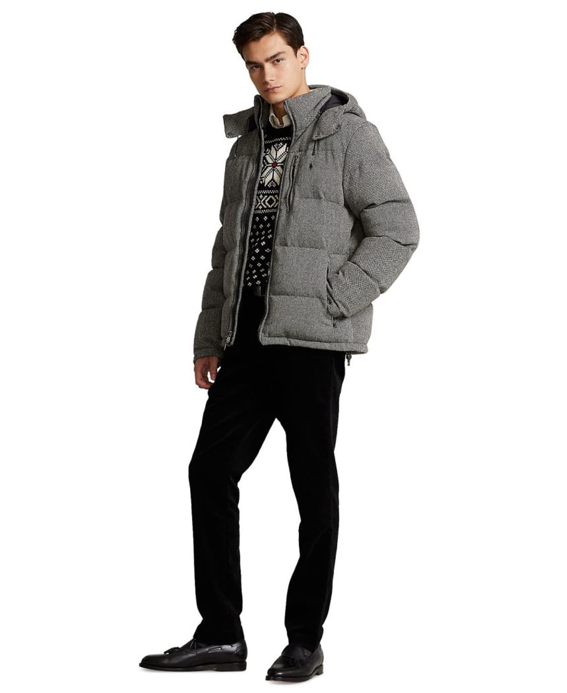 폴로 랄프로렌 울 헤링본 패딩L(매장정품) 상품이미지2