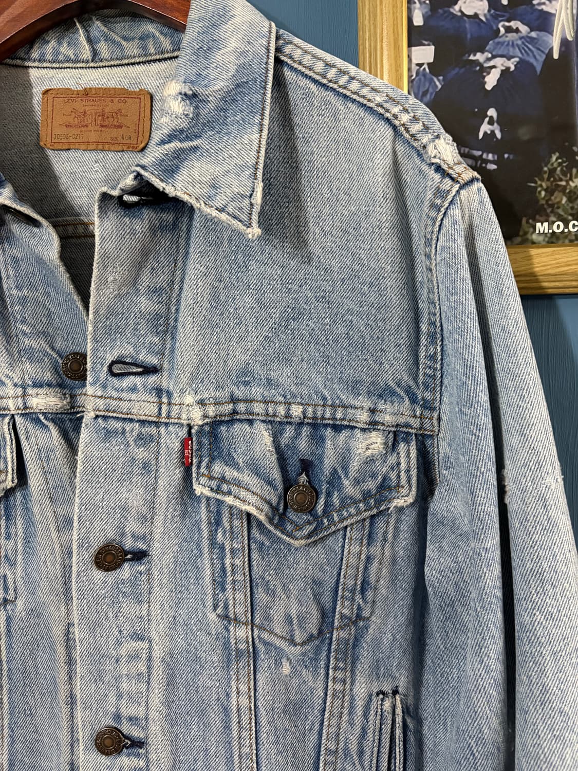 80‘s USA Levis 70506 denim jacket.  상품이미지2