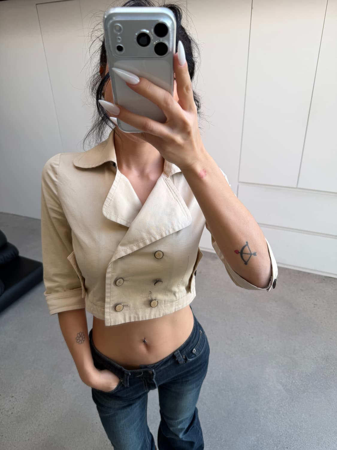 버버리 블루라벨 크롭자켓 상품이미지1