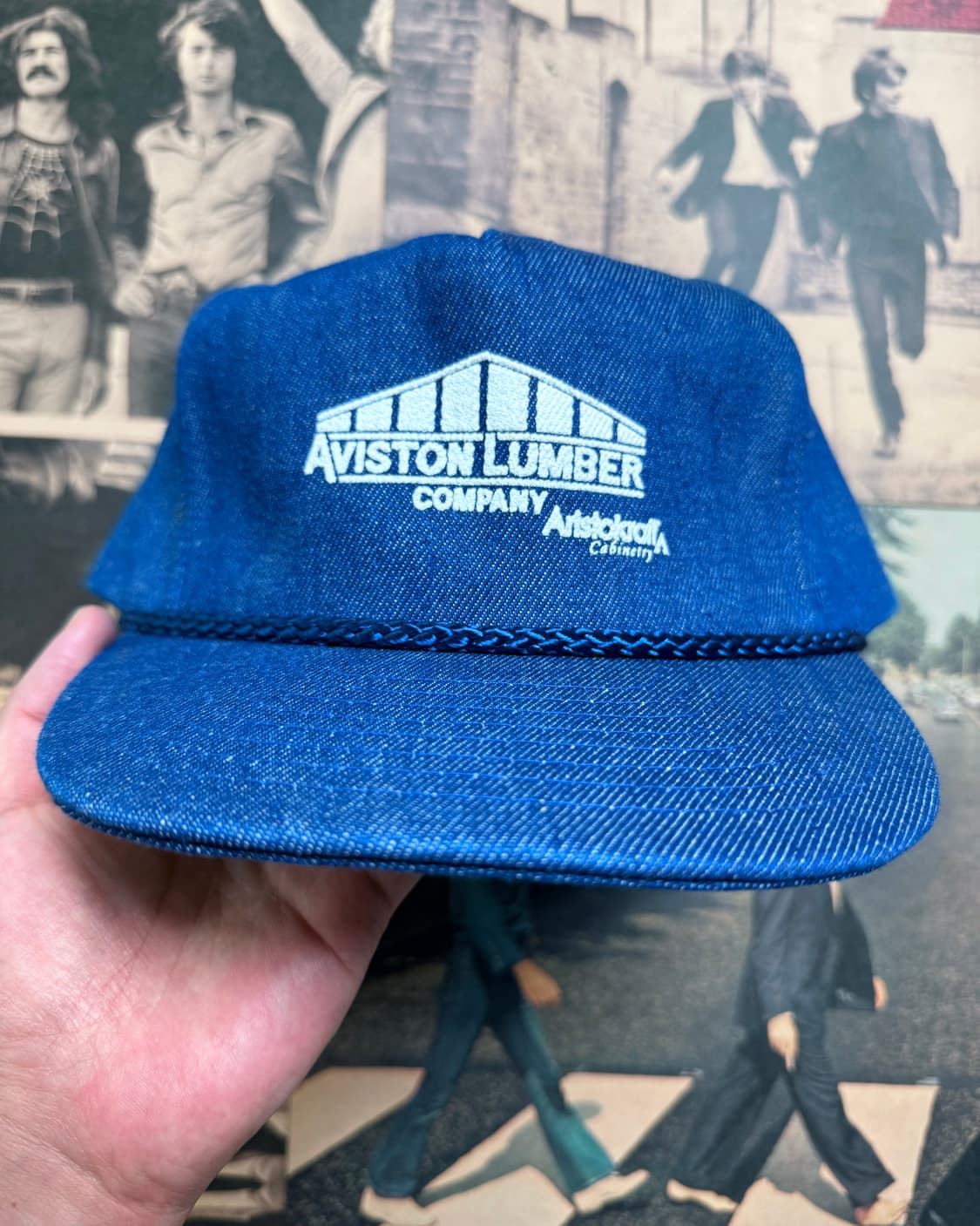 AVISTON LUMBER COMPANY 빈티지 데님 트래커 캡 상품이미지1