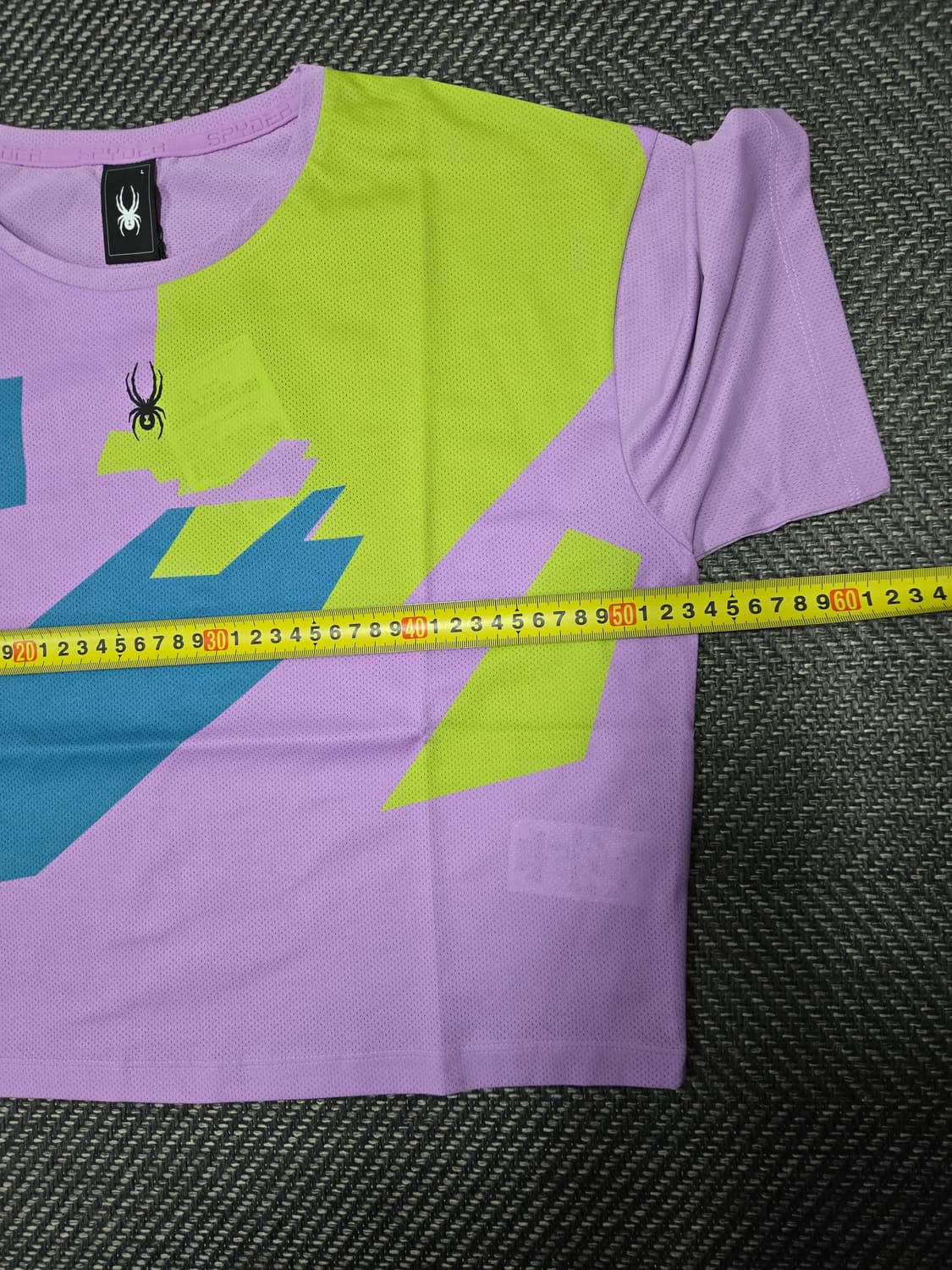 스파이더 그래픽 패턴 크롭 티셔츠 상품이미지5