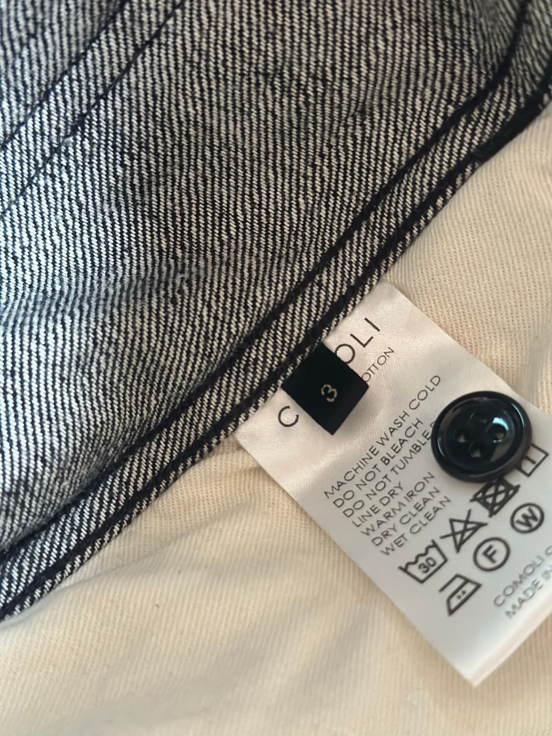 코모리 벨티드셋업 /블랙에크루 /3사이즈 상품이미지4