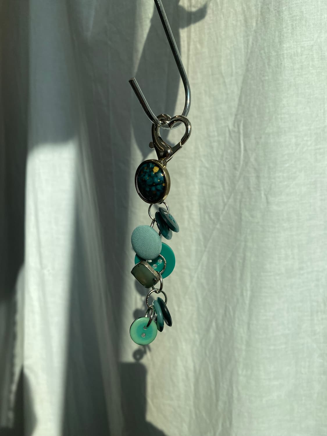 vintage button keyring_blue 상품이미지5