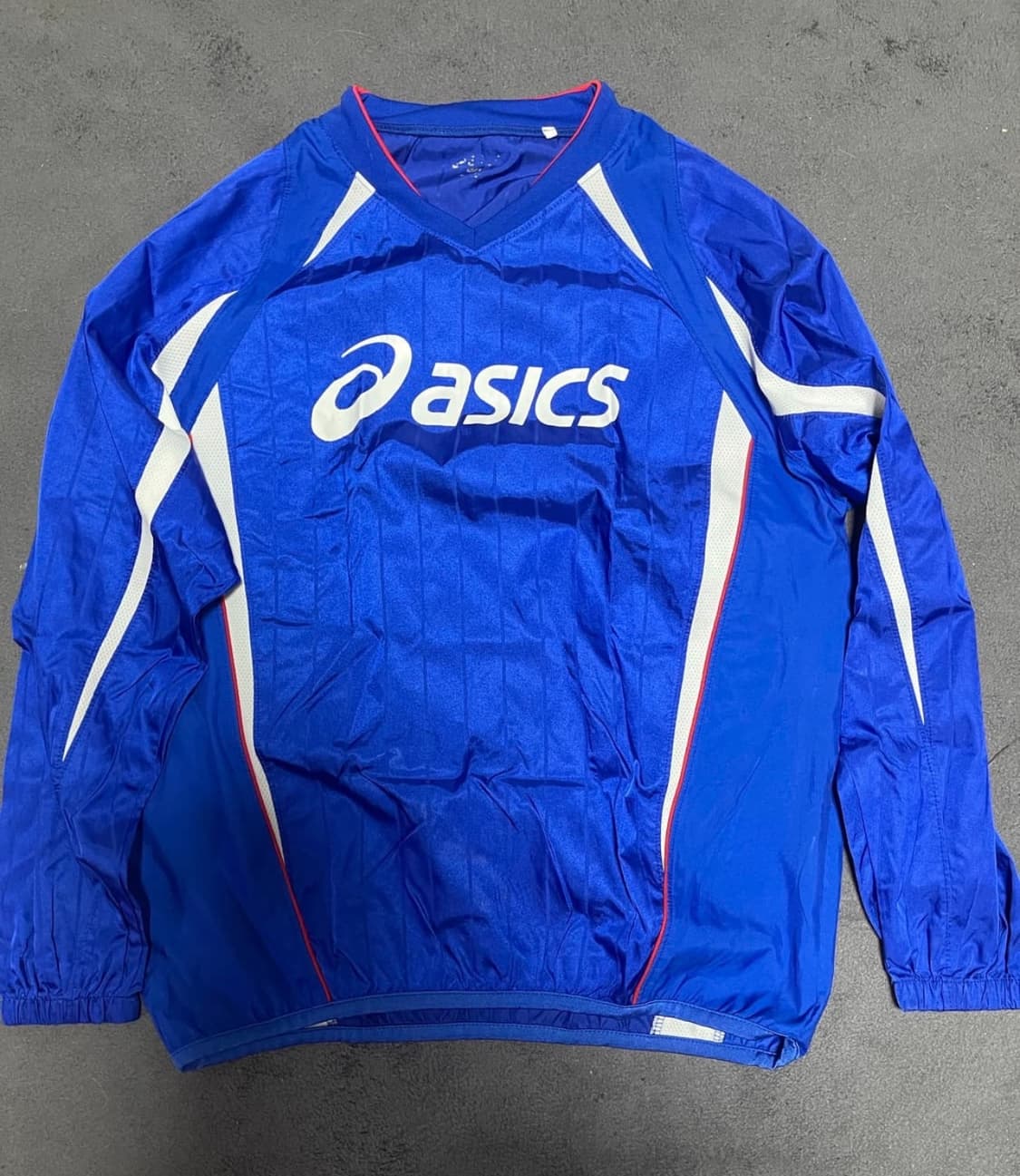 아식스 바람막이 재질 롱슬리브 티셔츠 상품이미지1