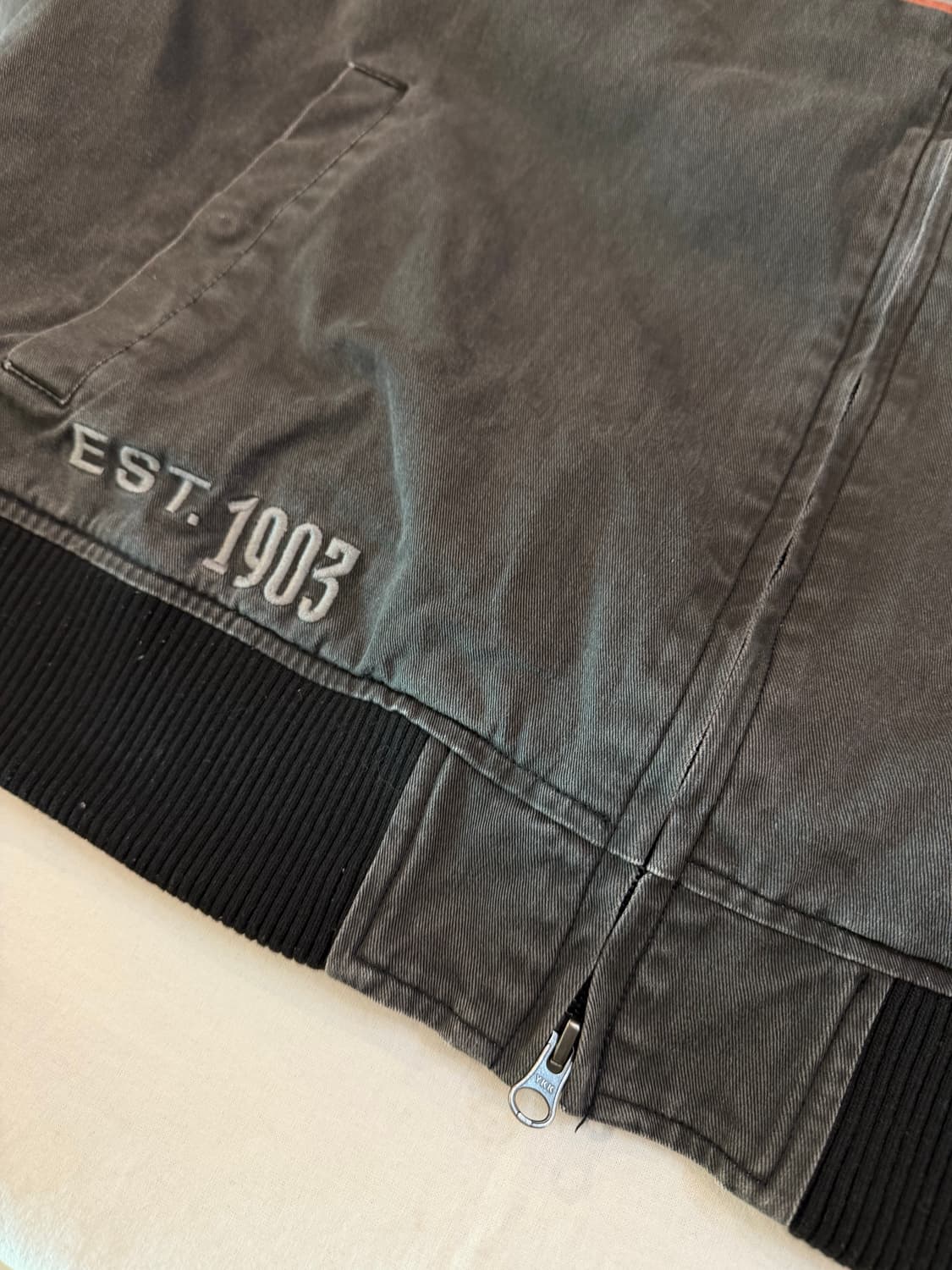 할리데이비슨 투웨이 바이커 데님 라이더 자켓 차콜 상품이미지4