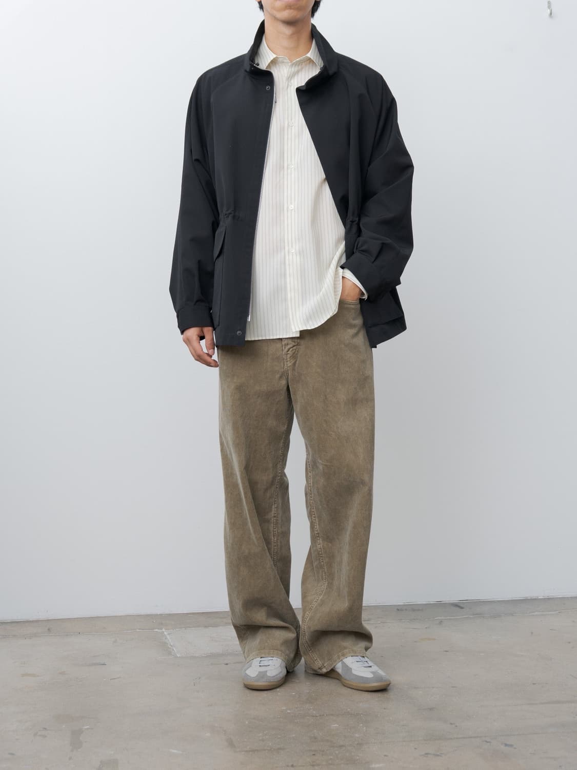 오라리 25ss 하이넥 블루종 블랙 5 상품이미지2