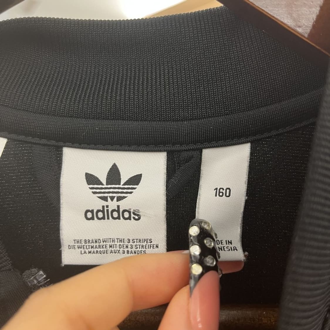 아디다스 빈티지 Y2K 레트로 슈퍼스타 져지 집업 160 C10576 상품이미지5