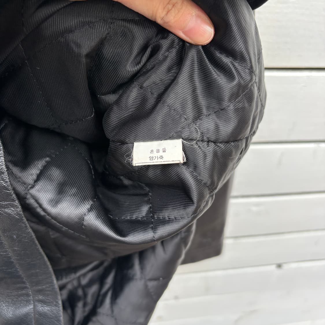 Vintage 빈티지 레더 가죽 카코트 자켓 상품이미지10