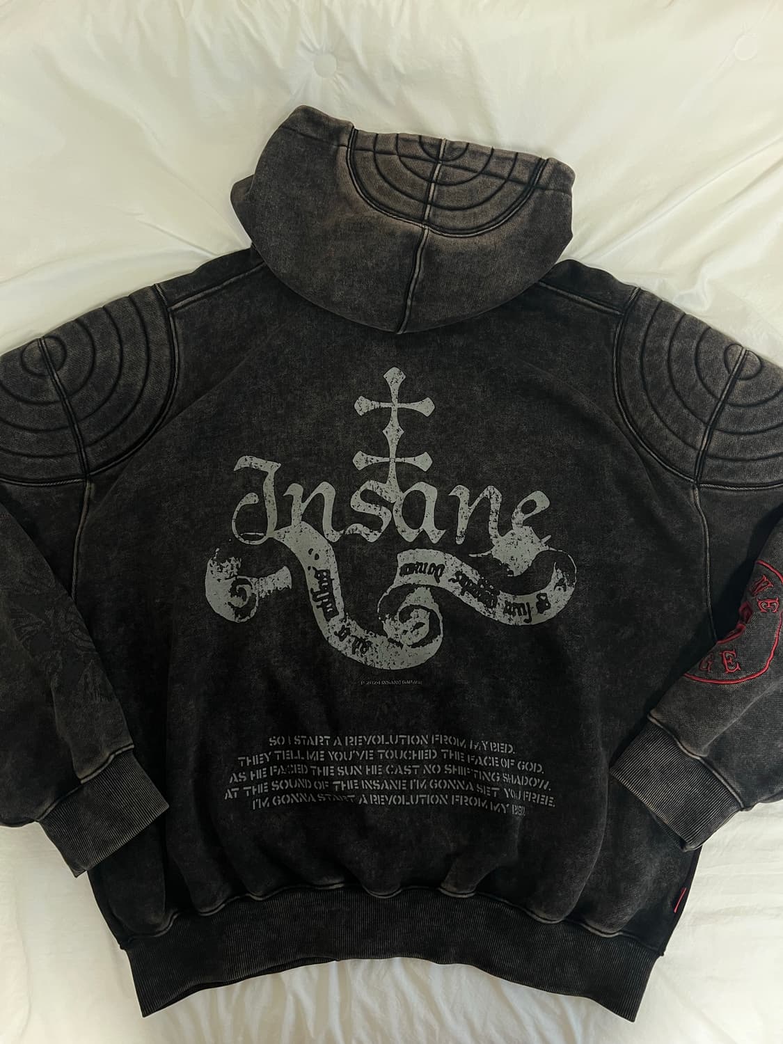 인세인개러지 패디드 숄더 후드집업 상품이미지2