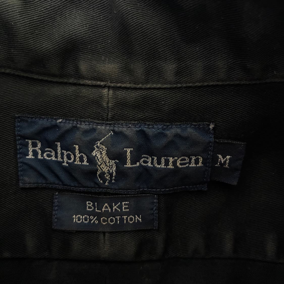 Polo  폴로 랄프로렌 자수 블레이크 코튼 블랙 셔츠 상품이미지4