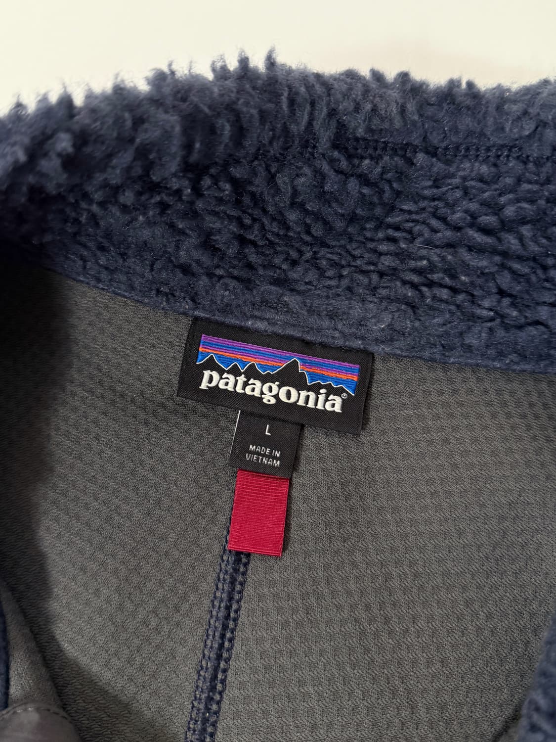 파타고니아 루즈핏 클래식 레트로 X 플리스 자켓 뉴 네이비 왁스레드 상품이미지5
