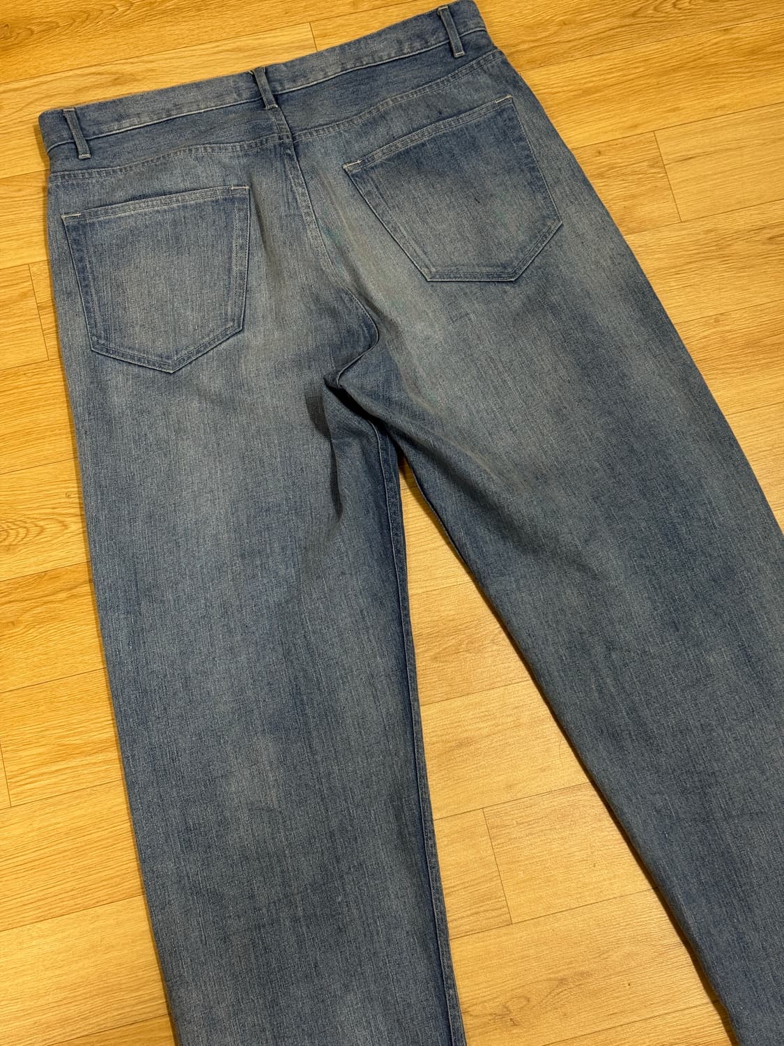 [4] 오라리 25ss 라이트 셀비지 와이드 데님 상품이미지3