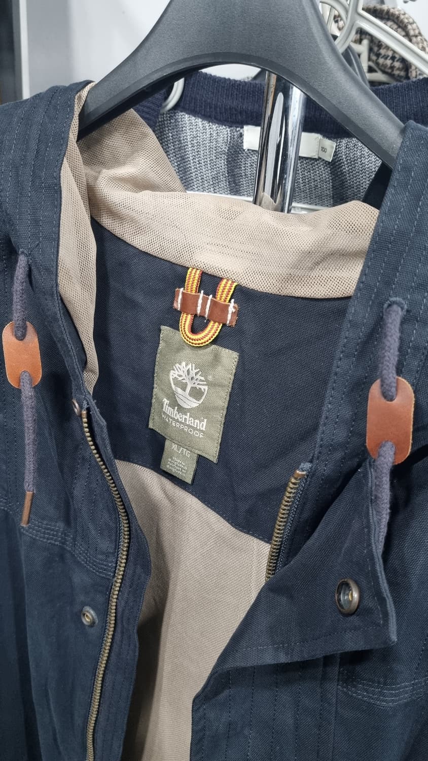 Timberland )) 차콜네이비 후드집업 야상형 점퍼 110(표기xL 상품이미지2