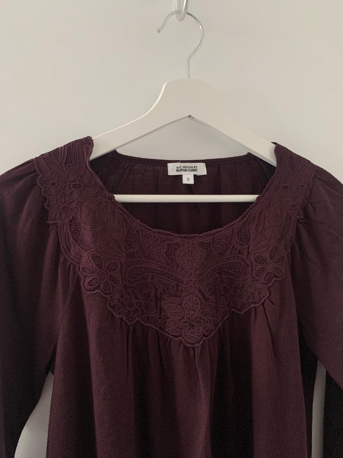 자주 레이스 슬리브 상품이미지2