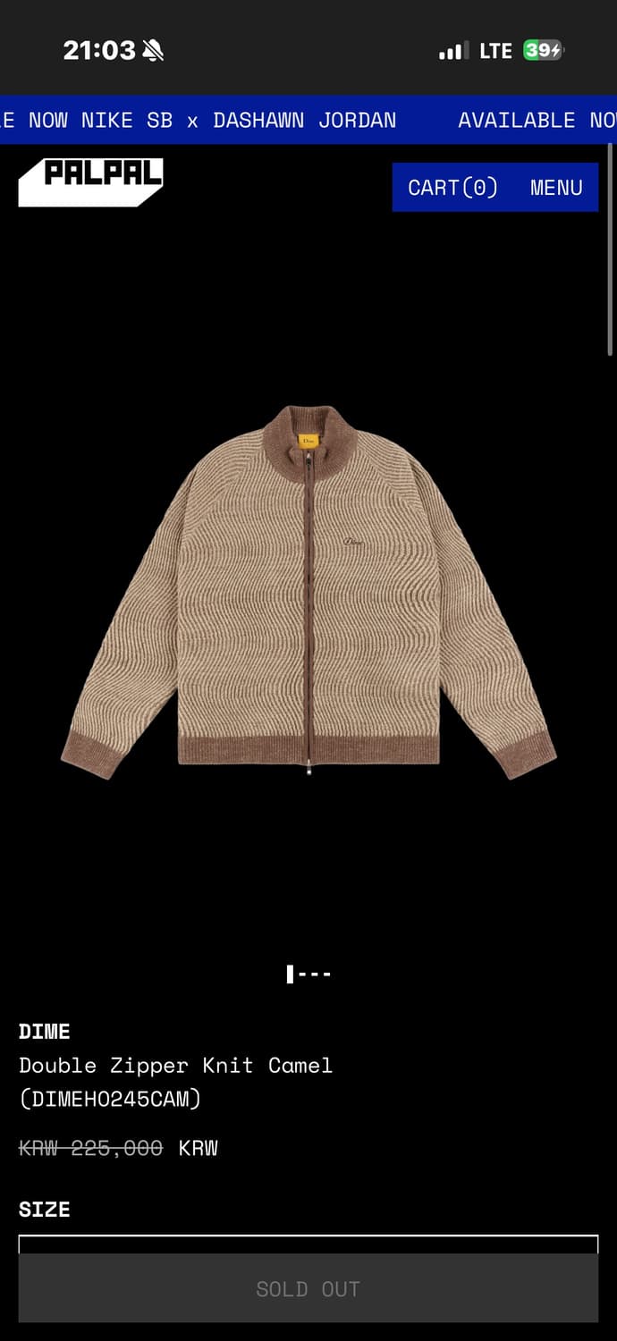 다임 더블 지퍼 니트 상품이미지2