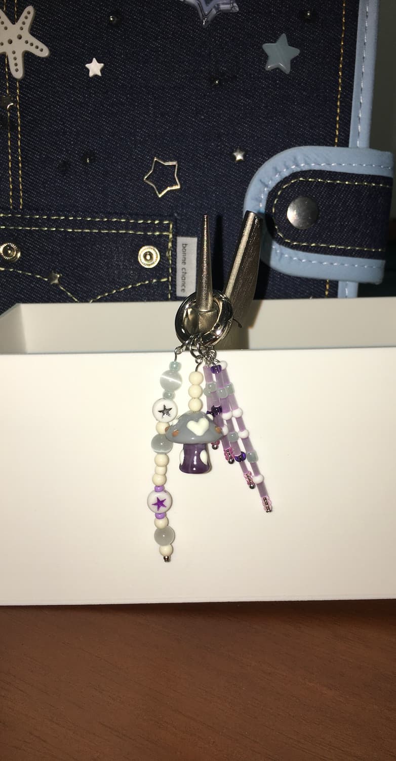 Purple Poison Mushroom Keyring 상품이미지2