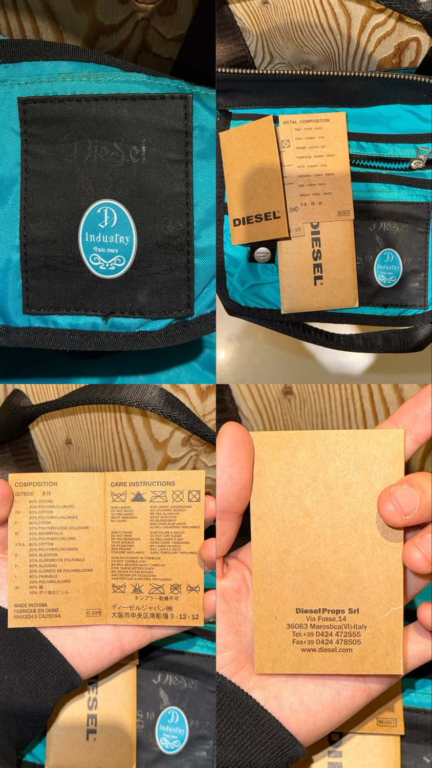 디젤 투 웨이 토트&크로스백 상품이미지10