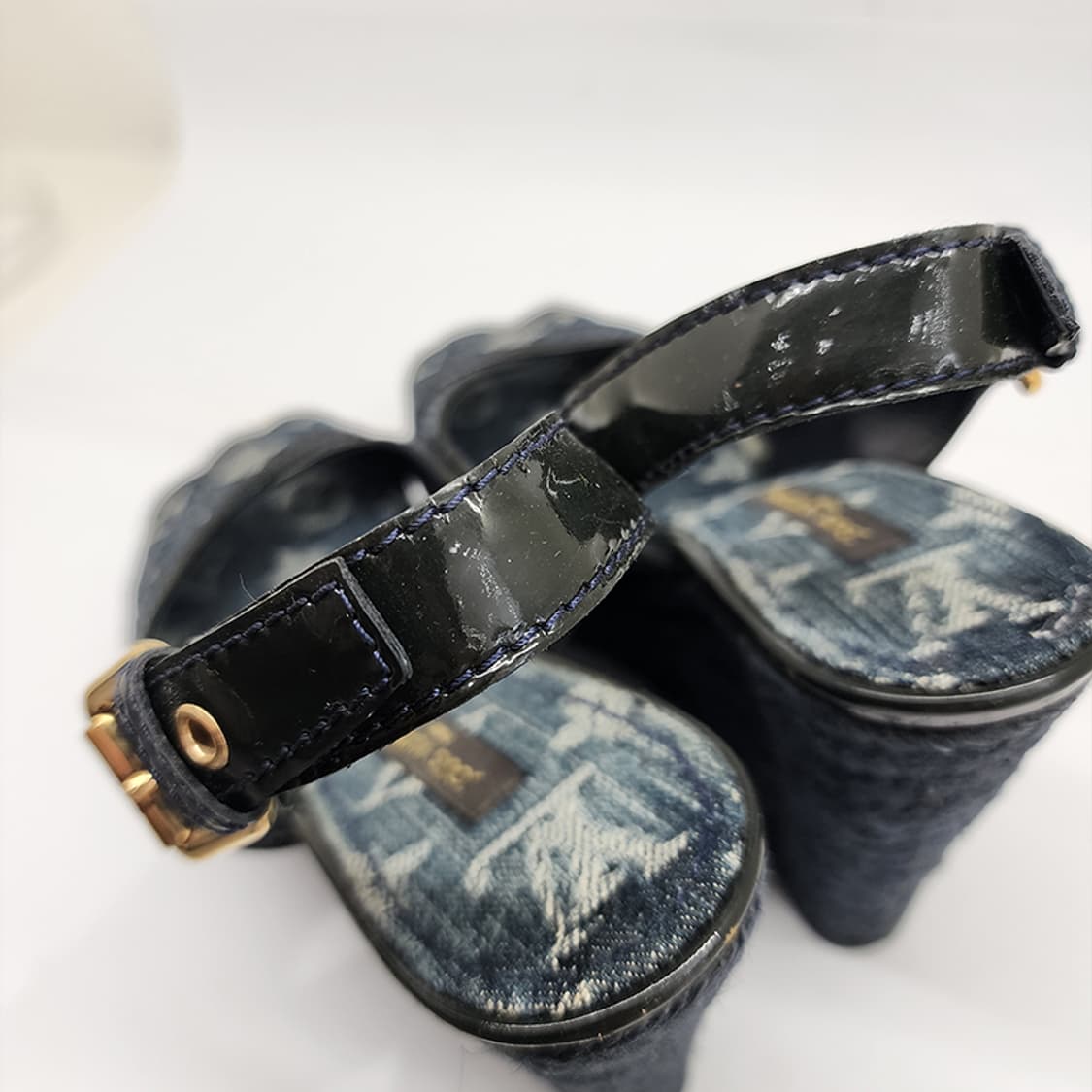 루이비통 모노그램 데님 웨지힐 35.5 상품이미지7