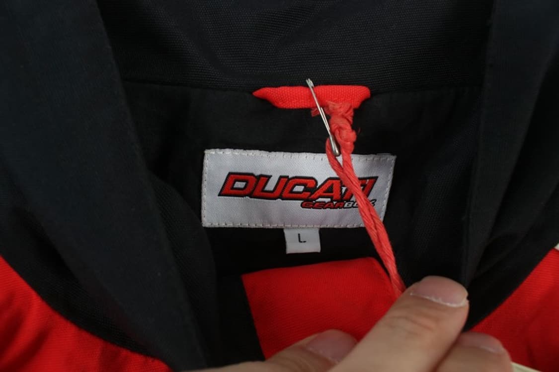 두카티 (MEN - L) [미사용품] 나일론 폴리 코튼 로고 집업 자켓 상품이미지9