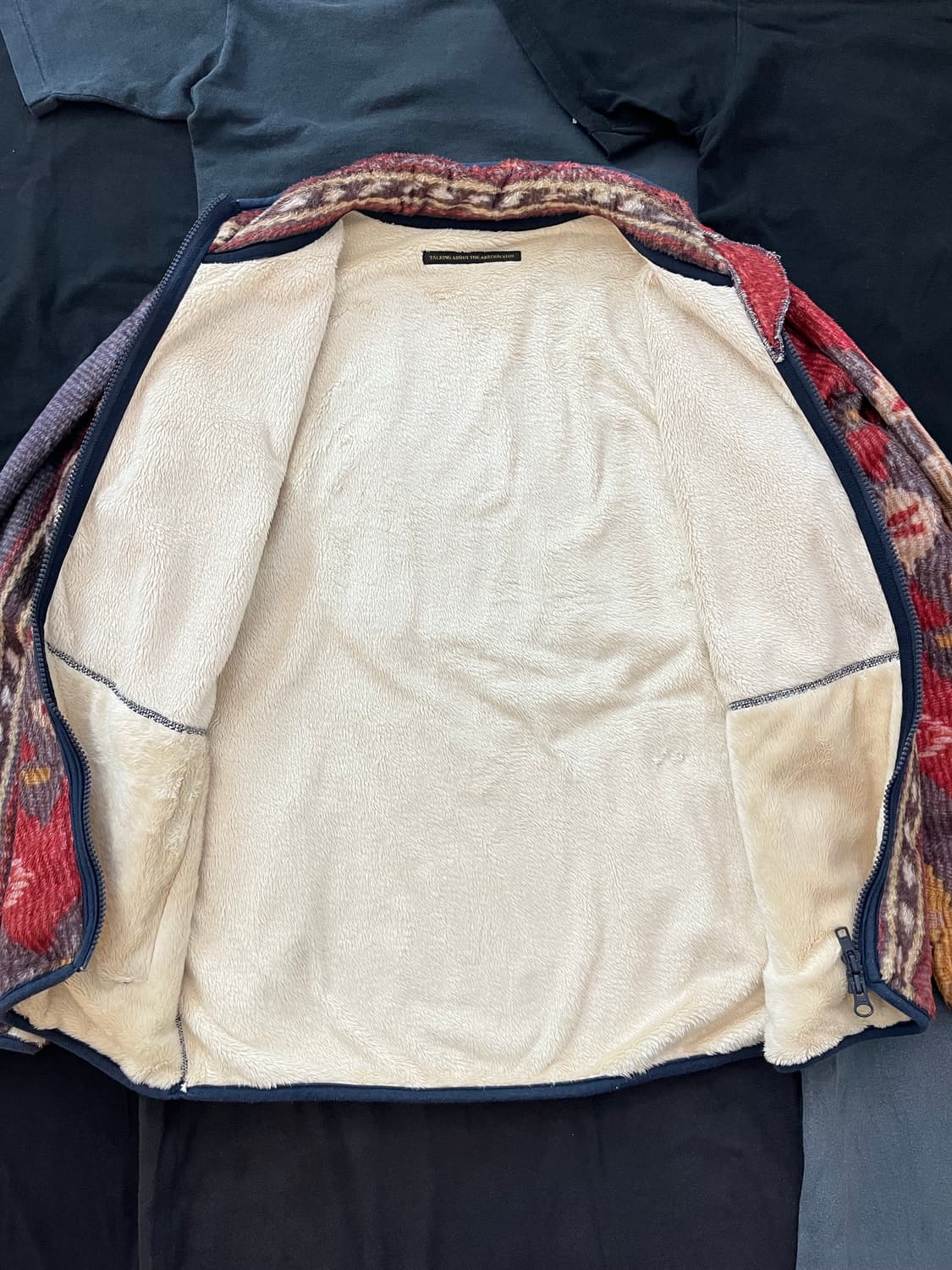 Talking About The Abstraction 플리스 집업 자켓 상품이미지3