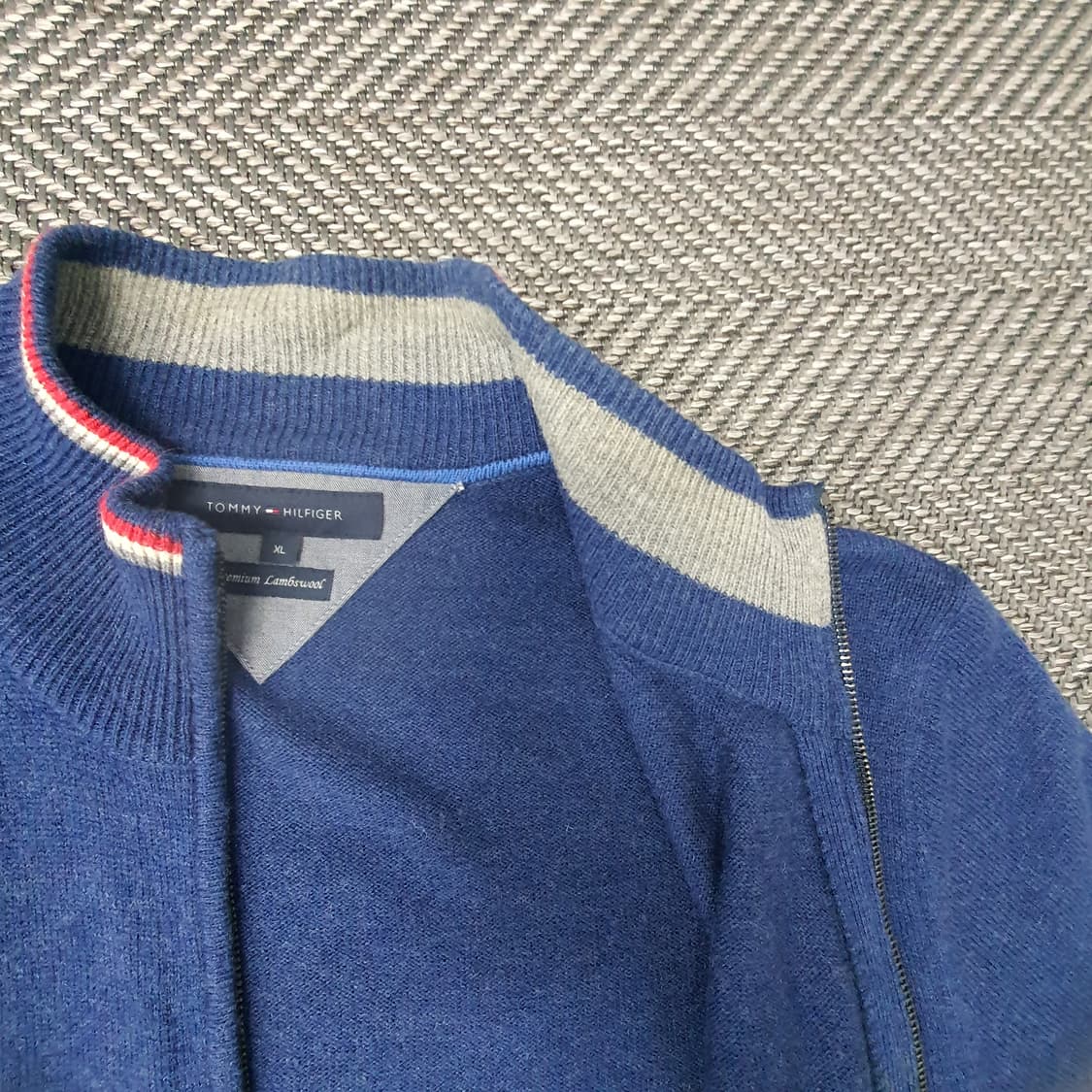 타미힐피거 울100 니트 집업 가디건 남자105 상품이미지7