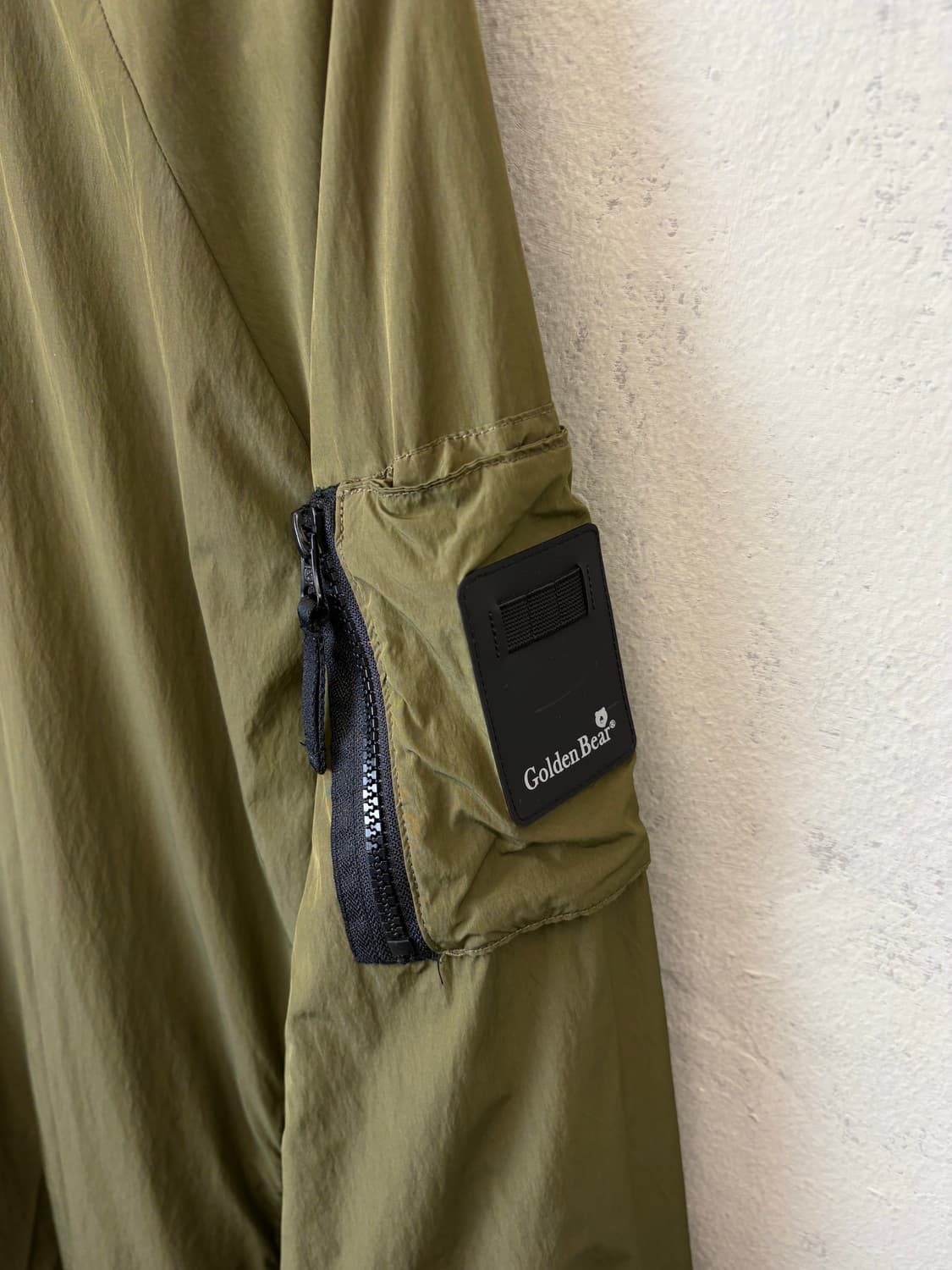 골든베어 올리브 그린 나일론 웜업 바람막이 상품이미지6