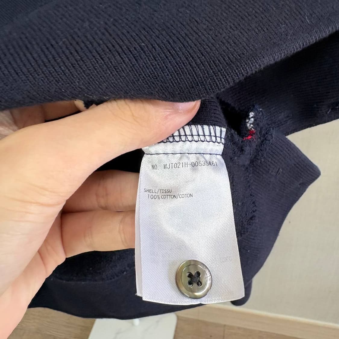 [2] 톰브라운 사선완장 맨투맨 네이비 상품이미지3