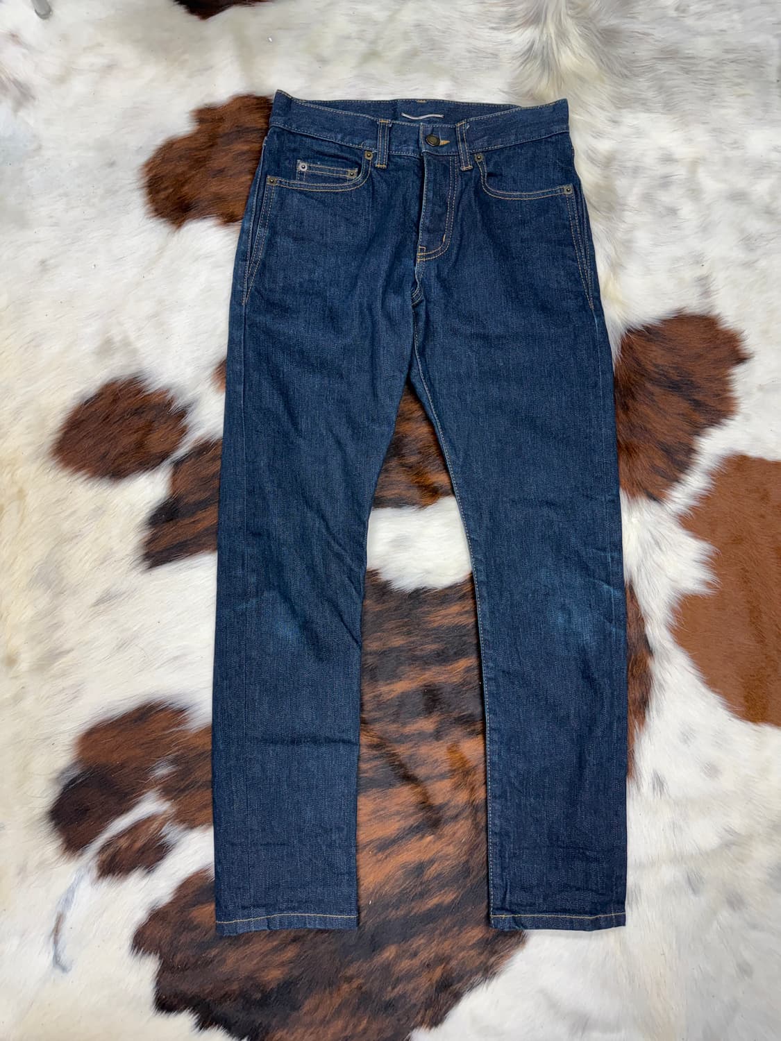 생로랑 21SS D19 인디고 셀비지 스키니 데님 상품이미지1