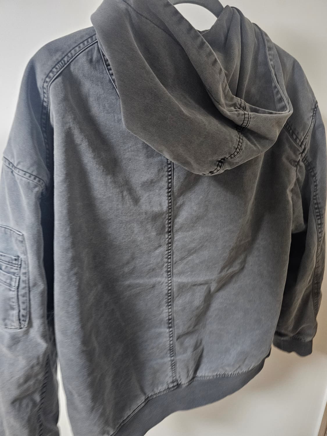 22fw 준지 가먼트다잉 차콜 마원 바람막이 S 상품이미지2