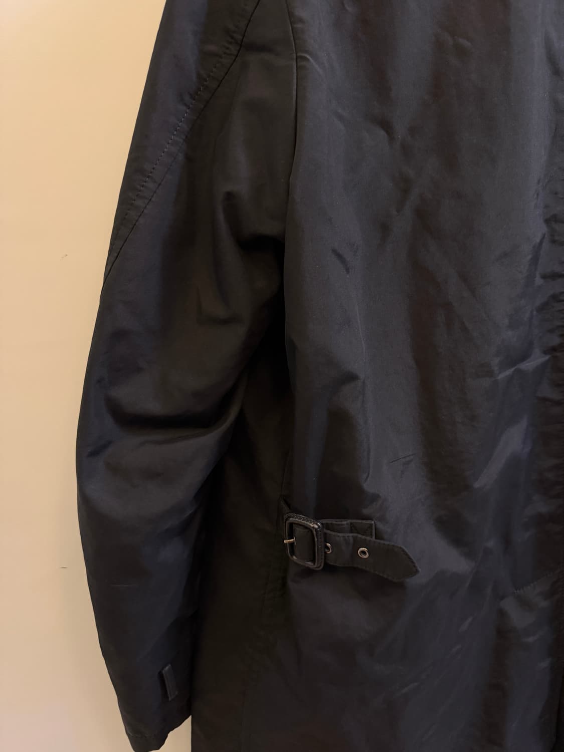 빈티지 하이넥 버튼 하프코트 상품이미지6