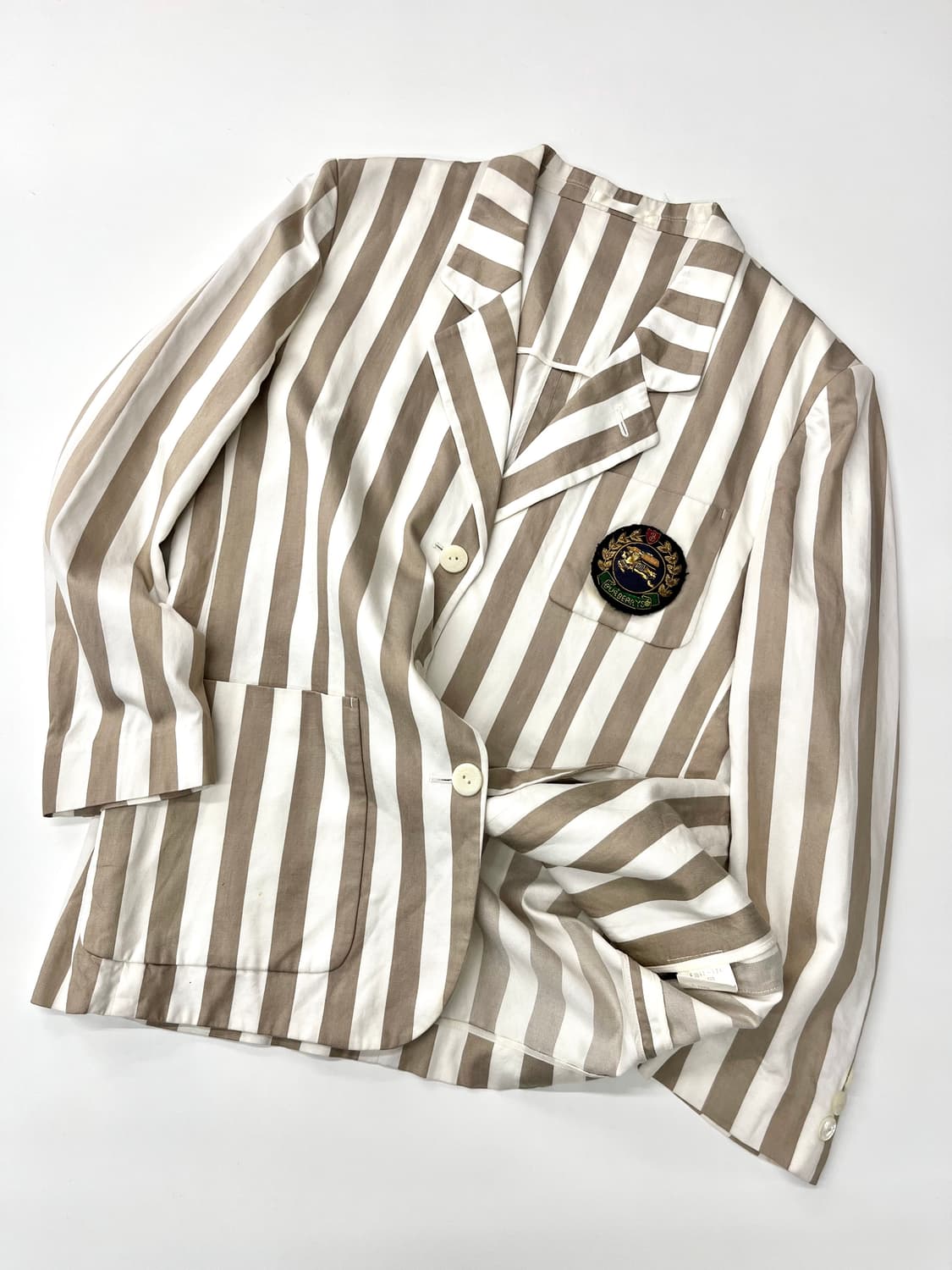Burberry 버버리 90s 크래스트로고 스트라이프 블레이저  상품이미지1