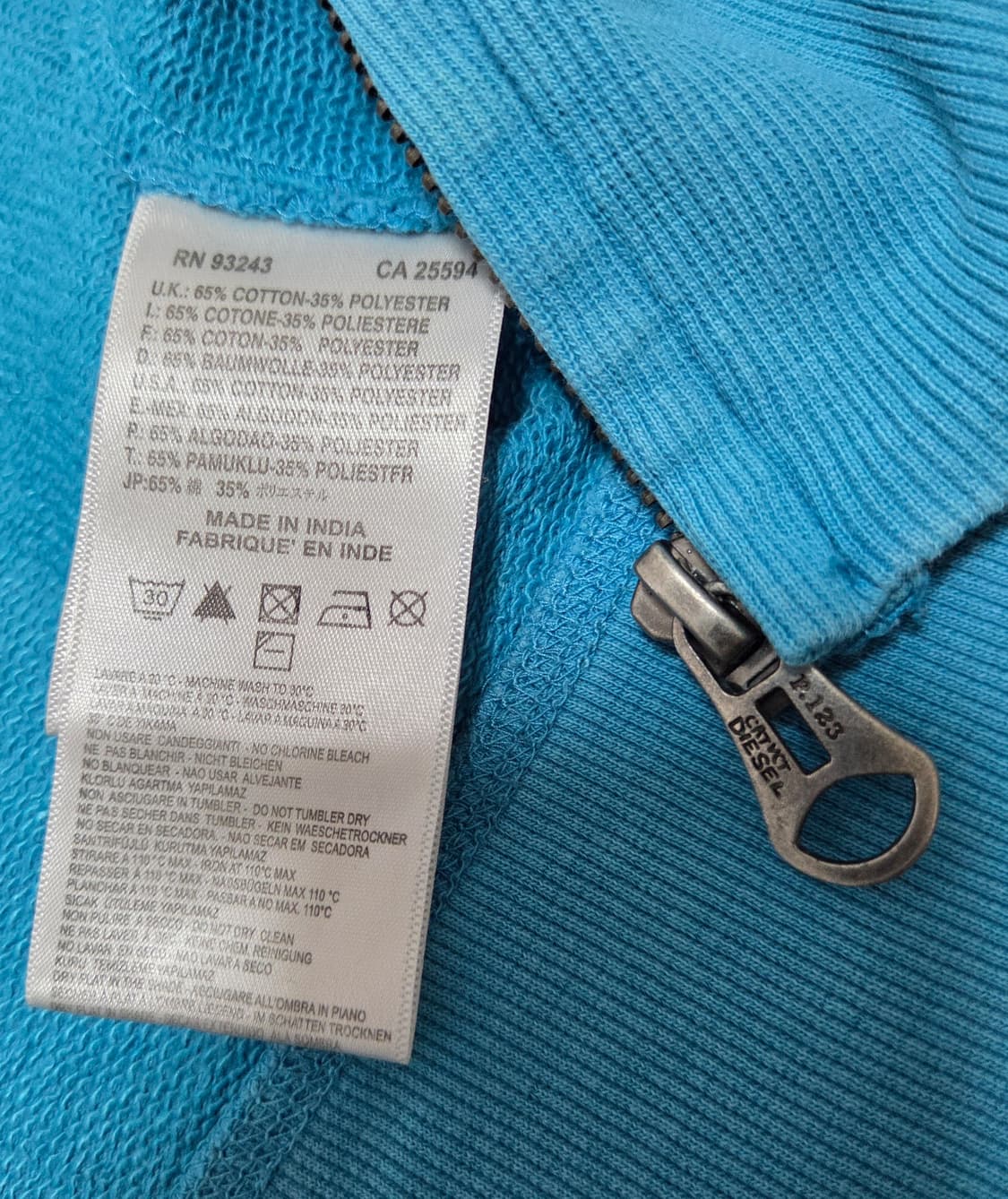 디젤 공용 빈티지 후드집업 상품이미지5