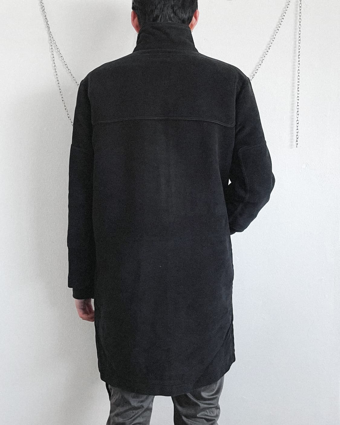 80s verri italy 몰스킨 패널라이징 롱코트 상품이미지4