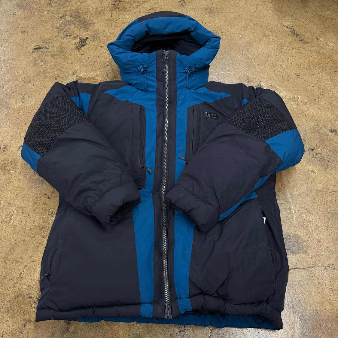 [정품/100] K2 블랙 블루 다운 패딩 점퍼 b19 상품이미지2