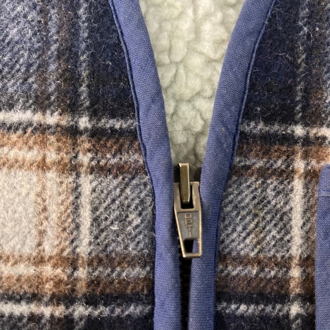 100 리바이스 체크 양털 조끼 베스트 상품이미지4