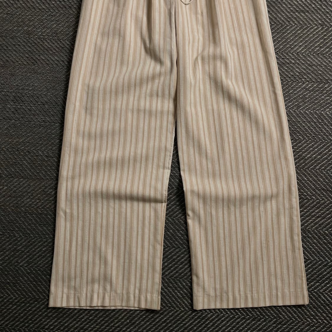 빈티지 우븐 스트라이프 와이드 트랙팬츠 y 4068 상품이미지2