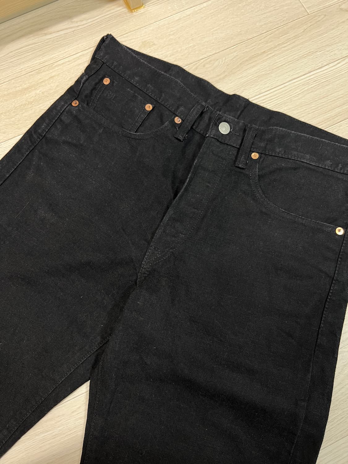 택포47) RRL 더블알엘 빈티지파이브포켓 블랙 온 블랙 32x30 상품이미지2