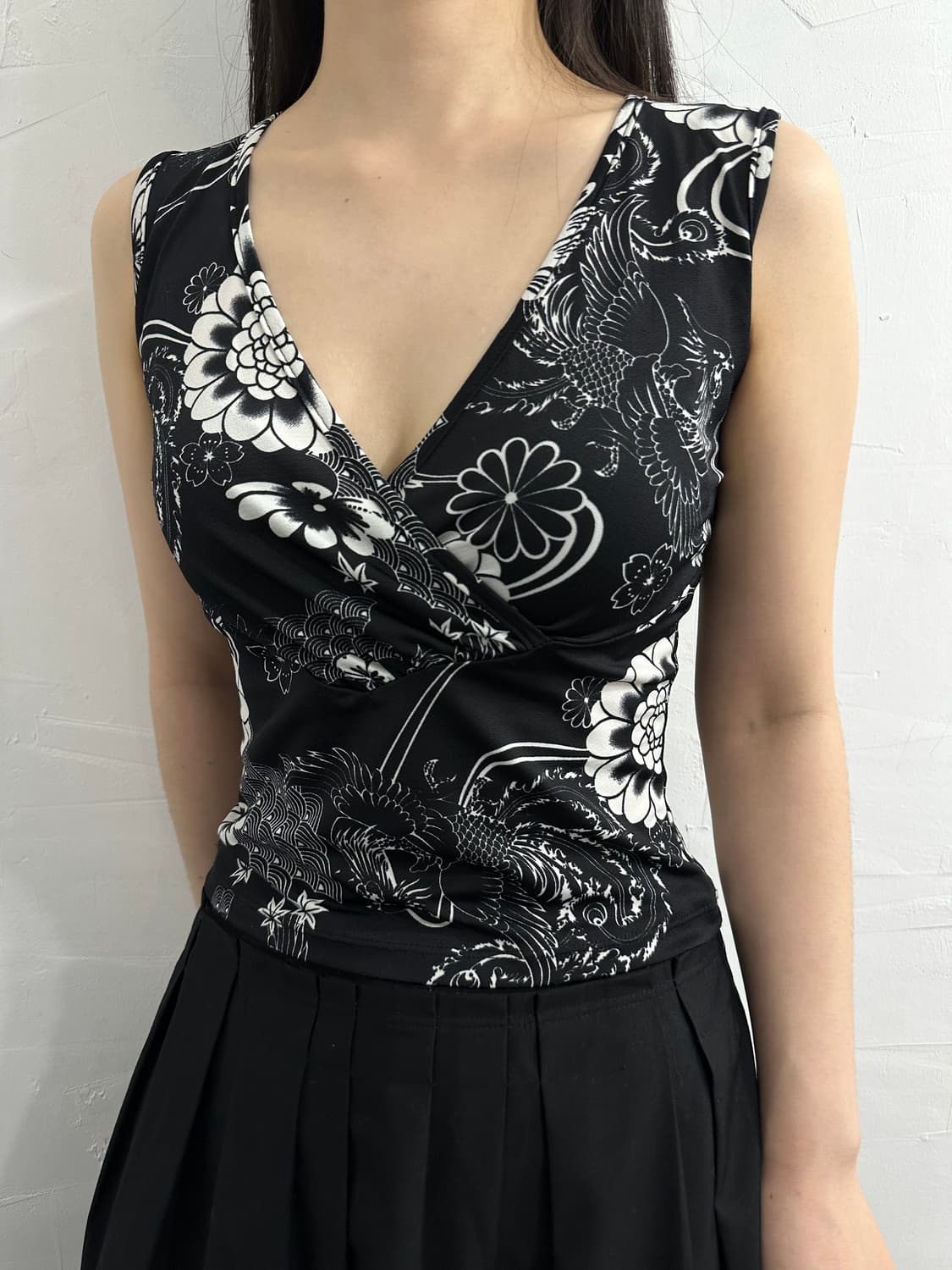 jenette orienral wrap sleeveless 상품이미지1