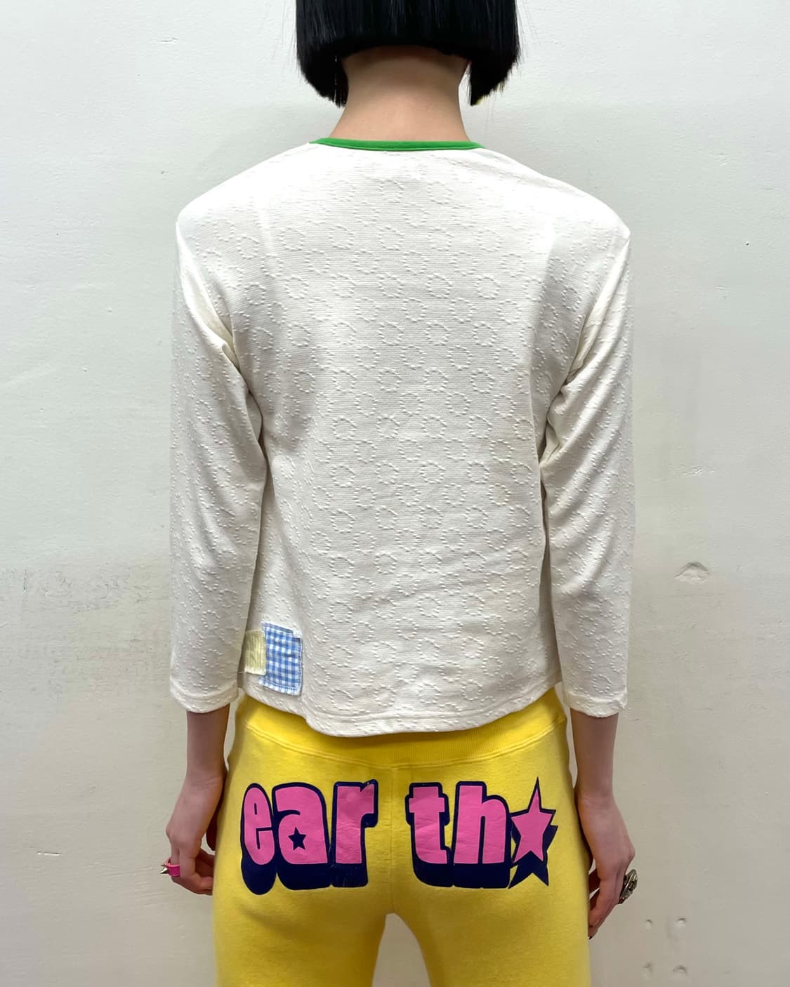 Yellow Strawberry Patchwork Half Sleeve 상품이미지2