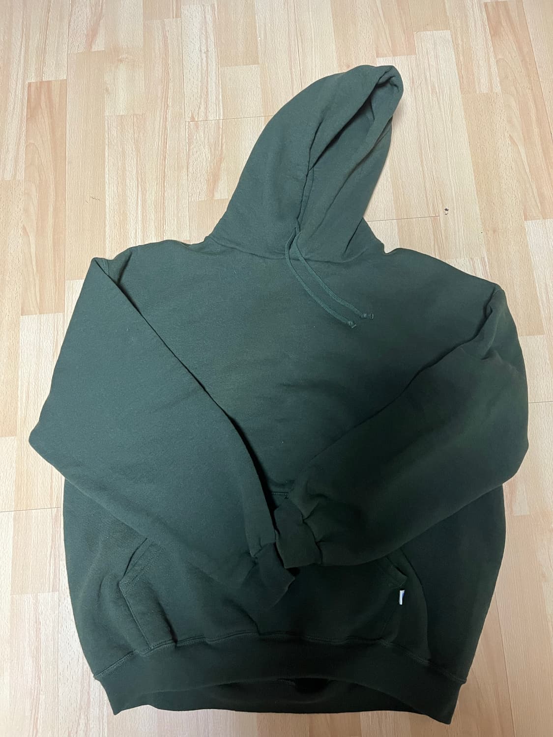 러셀 애슬레틱 00s 빈티지 모스그린 후드티 상품이미지1