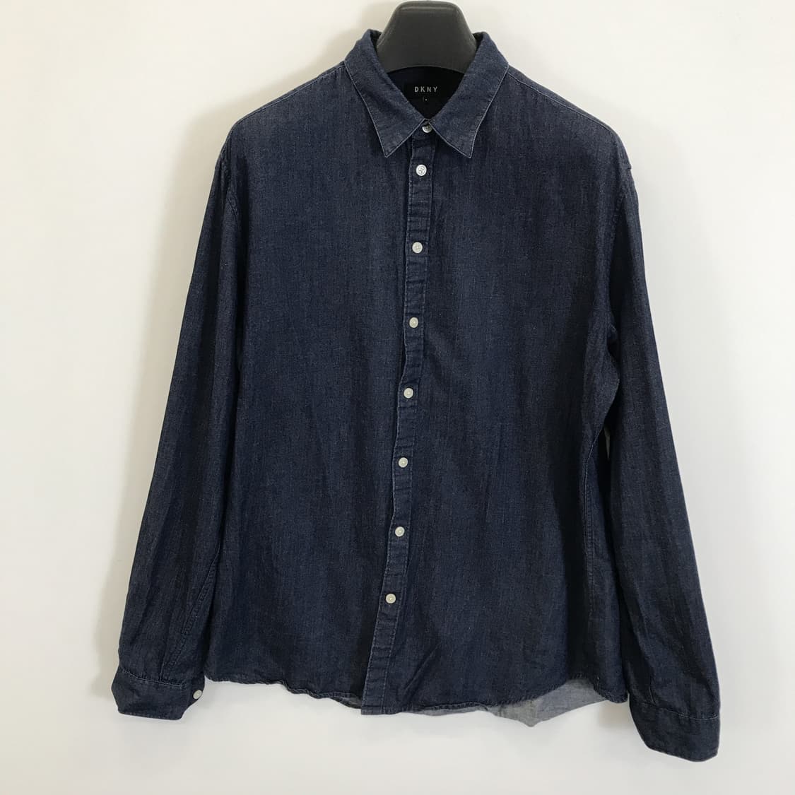 DKNY 진청 인디고 린넨혼방 데님셔츠 [M] 상품이미지1