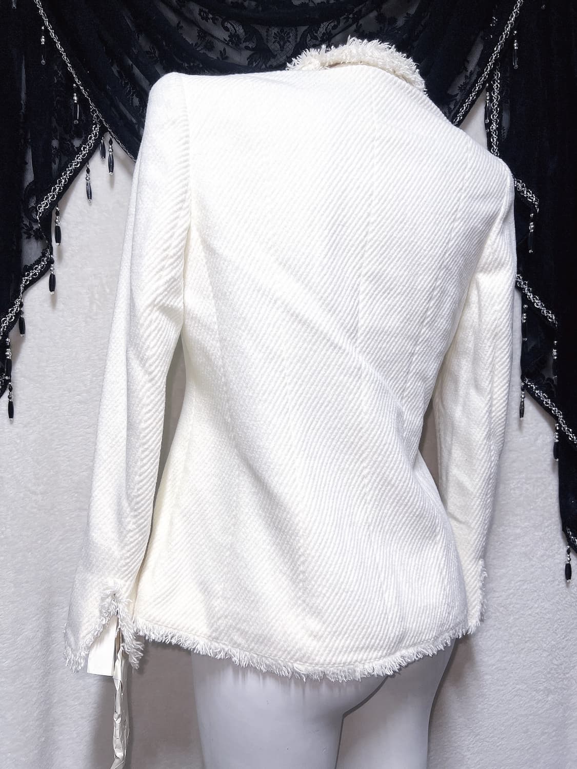 화이트 태슬 자켓 로맨틱갸루 로걀 달천깔 핀터 오네 핀터 히메 헤이세이 상품이미지8