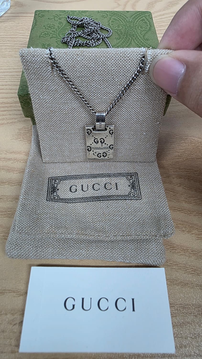 [세척완료,풀구성]구찌 고스트 목걸이 상품이미지3