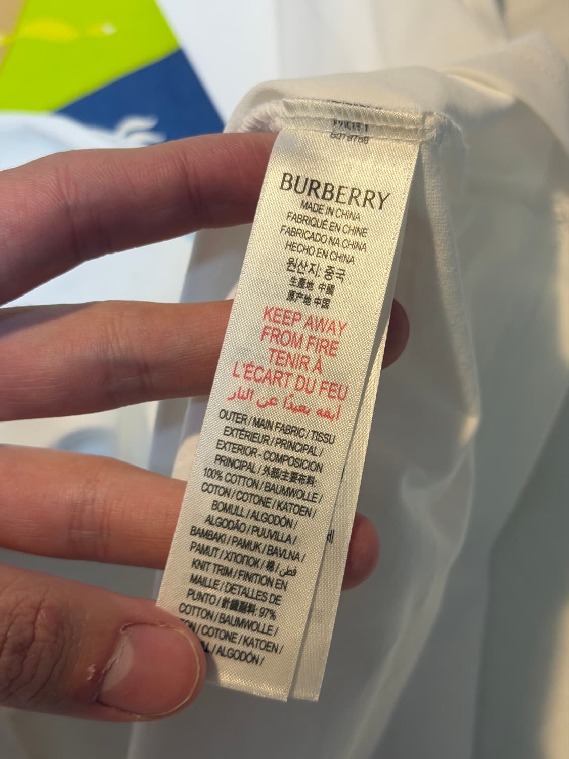 버버리 이퀘스트리안 나이트 프린팅 반팔 티셔츠 화이트 상품이미지5