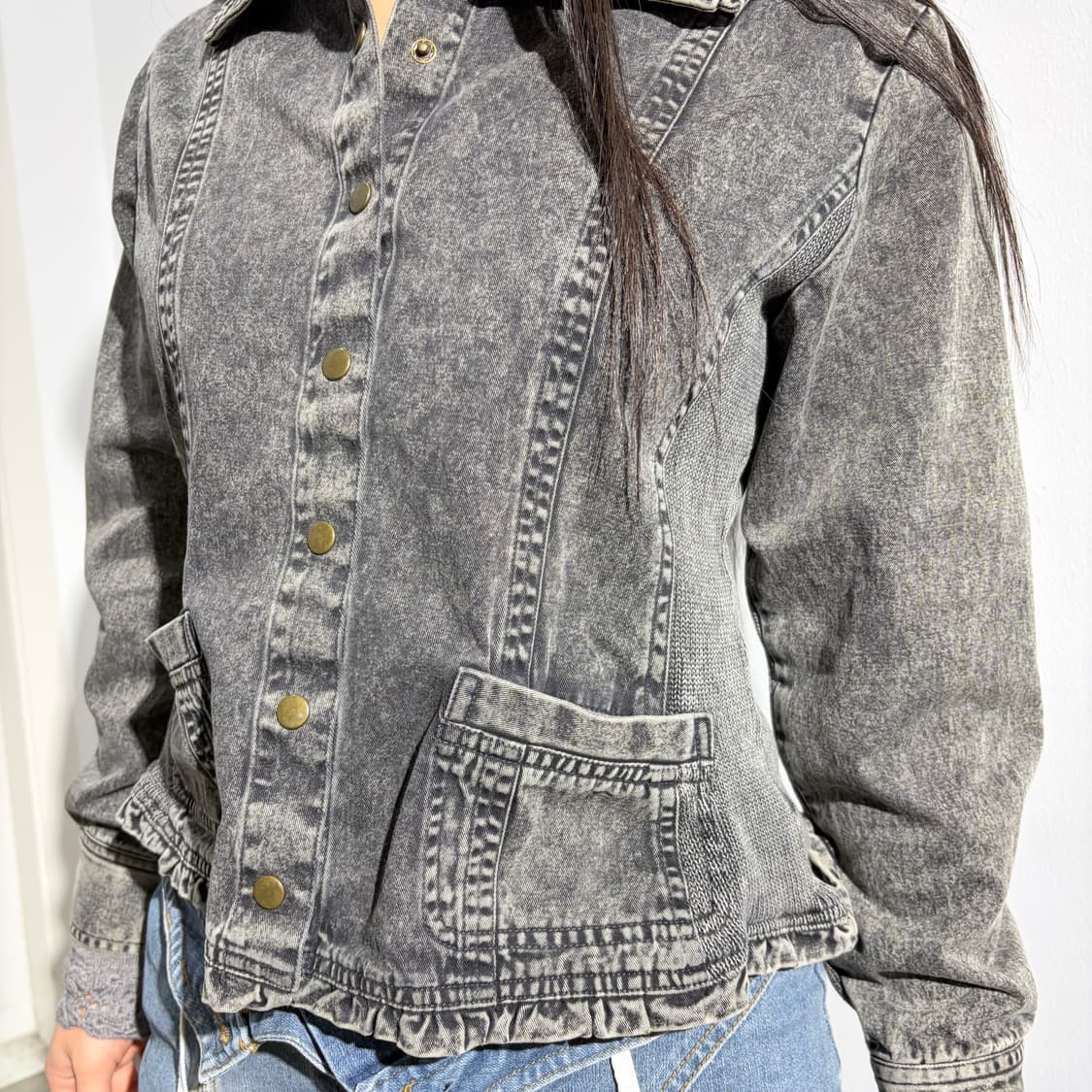 흑청 y2k 데님 자켓 상품이미지2