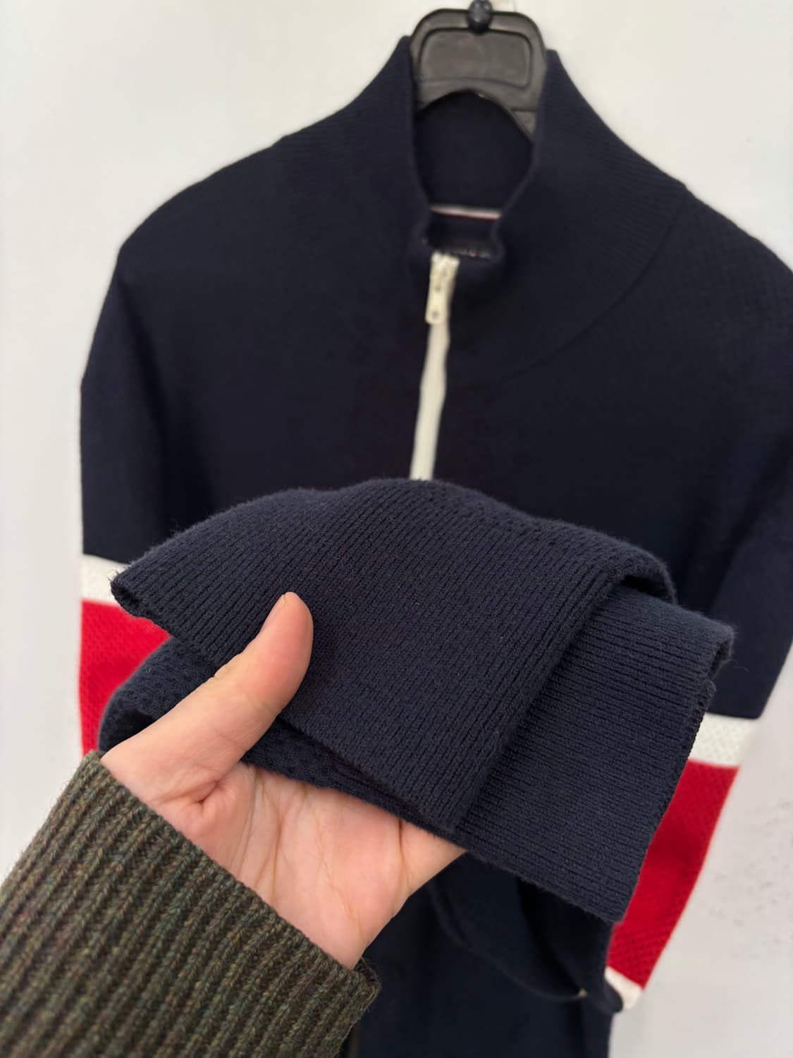 타미힐피거 울 집업 가디건 상품이미지3