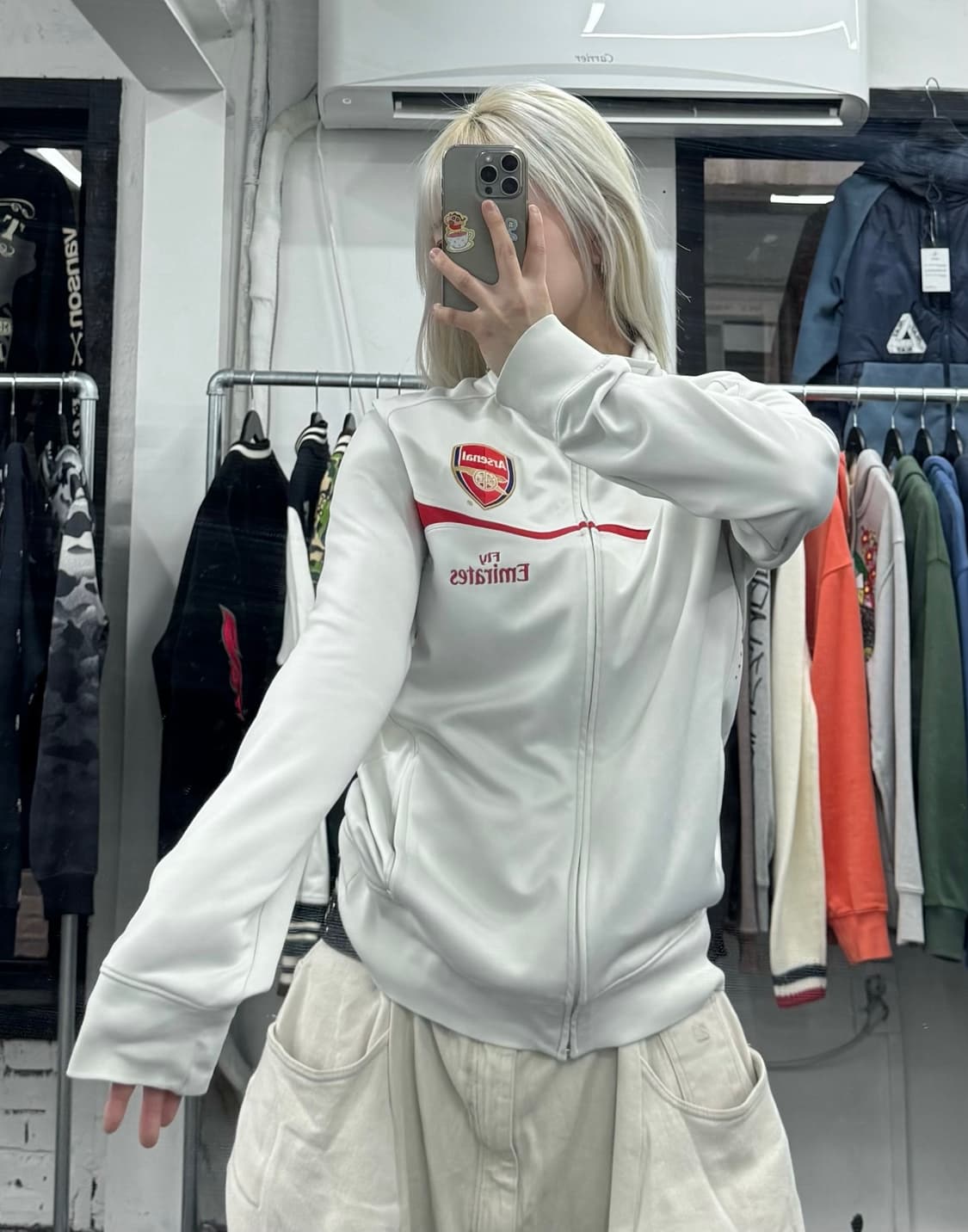 나아키 아스날 화이트 트랙탑 져지 상품이미지3